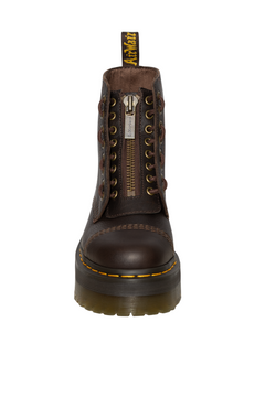 Sinclair Ambassador Leather Platform Boots - Dark Brown