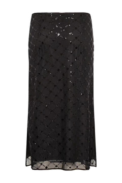 Vivikapw Skirt - Black Placed Sequins