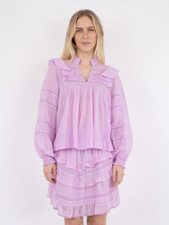 Aroma S Voile Blouse - Rose