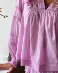 Aroma S Voile Blouse - Rose