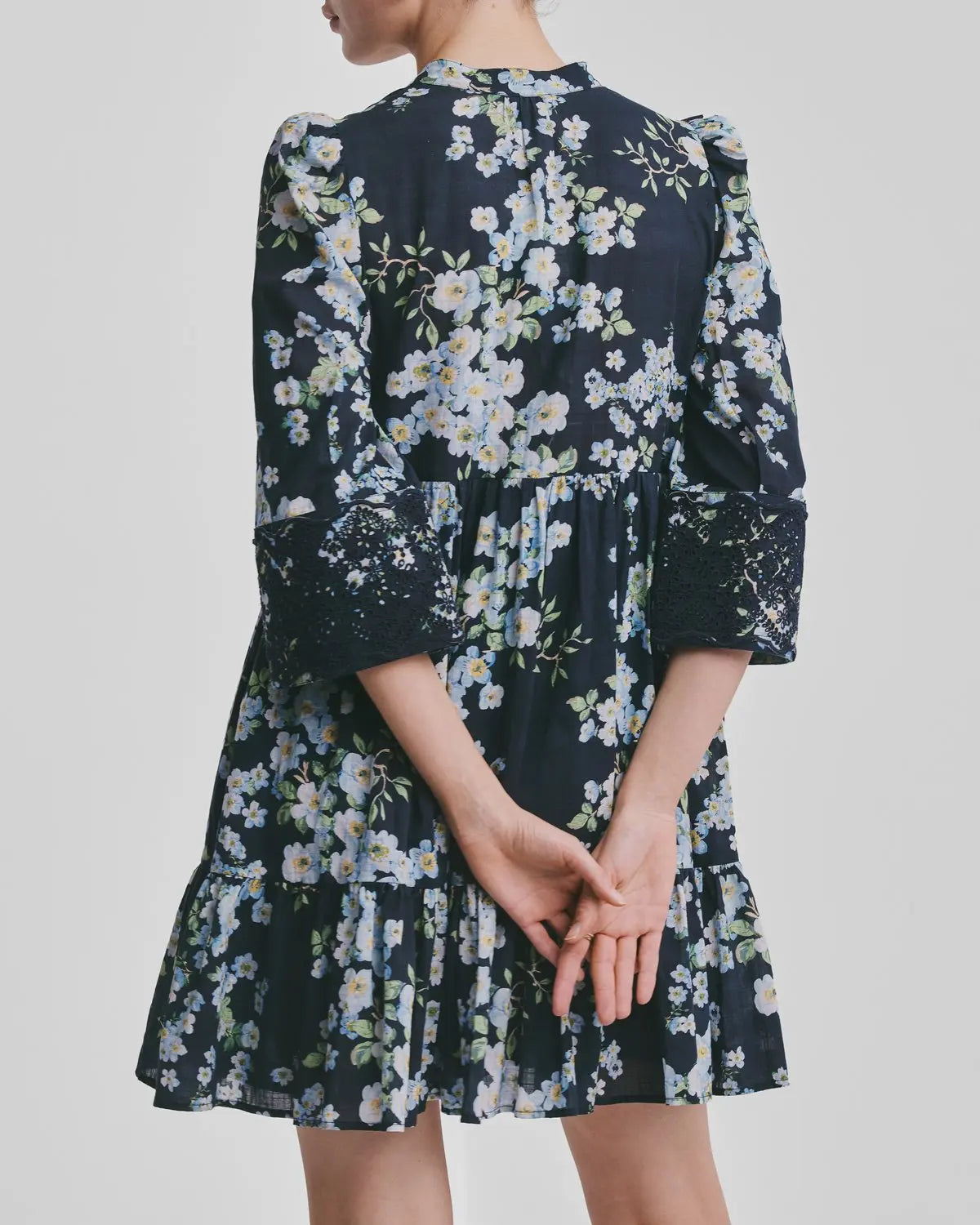byTiMo Cotton Slub Tunic Dress - Cherry Blossom