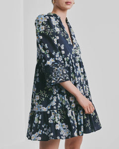 Cotton Slub Tunic Dress - Cherry Blossom