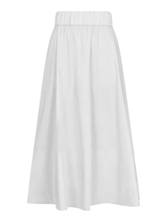 Yara Poplin Skirt - White