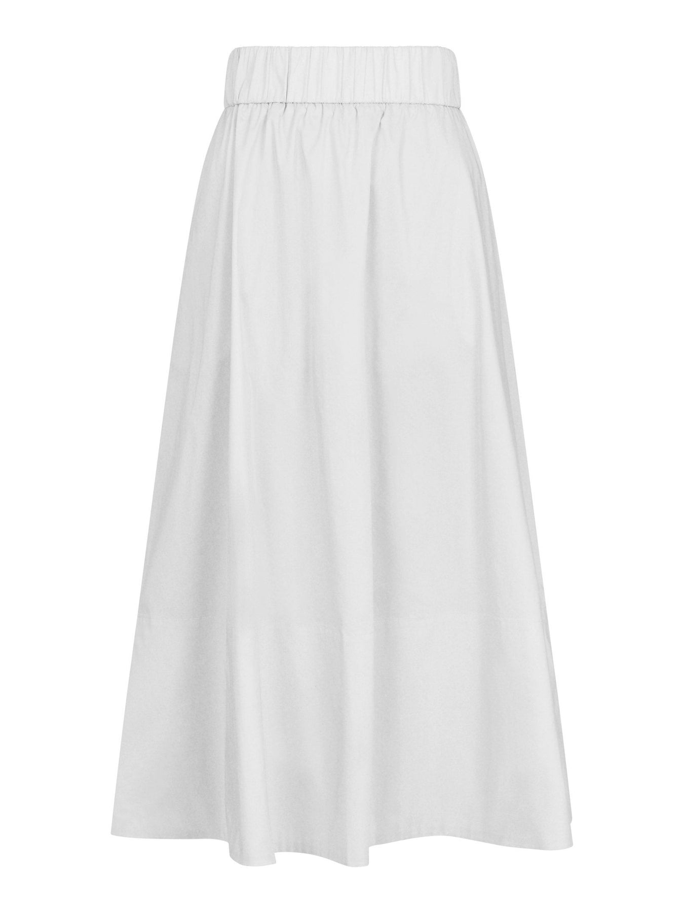 Yara Poplin Skirt - Vit
