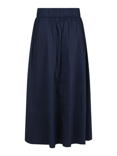 Yara Poplin Skirt - Navy