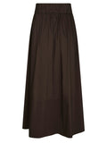 Yara Poplin Skirt - Chokladbrun