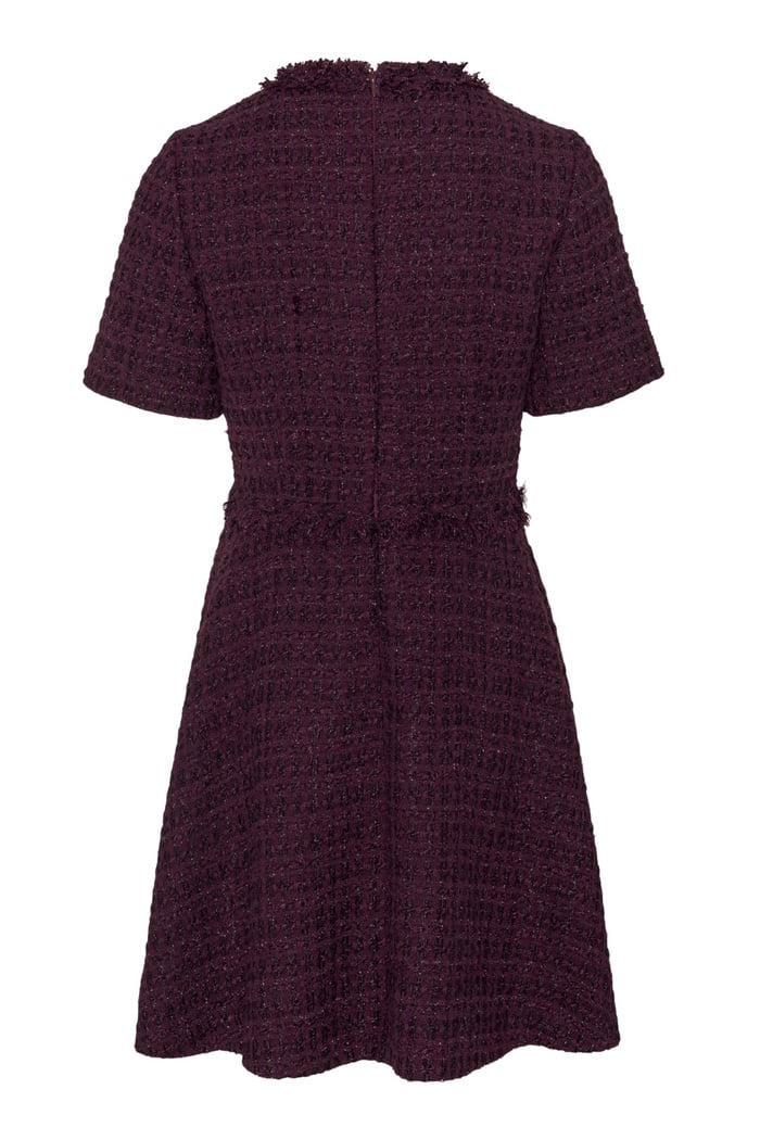 Dottie Mini Dress - Burgunder