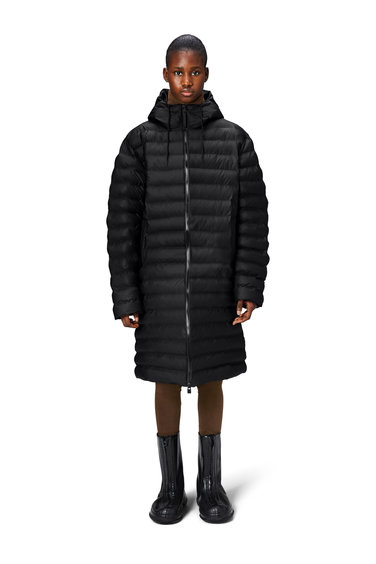 Lohja Longer Puffer Jacket W3T3 - Svart