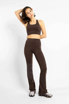 Flare Tights Regular - Brown