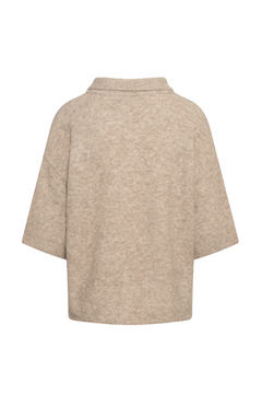 Alphagz Tee Cardigan - Warm Sand Melange