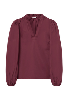 Infinity Blouse - Dark Red