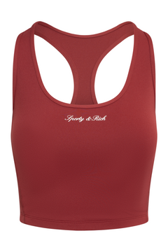 Fran Signature Logo Sports Tank - Merlot