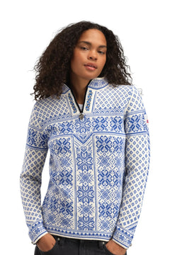 Peace Fem Sweater - Ultramarine Offwhite