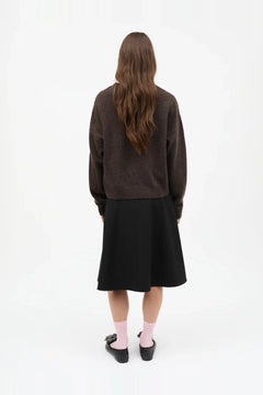 Yota Knit Tilona Sweater - Turkish Coffee/Phantom