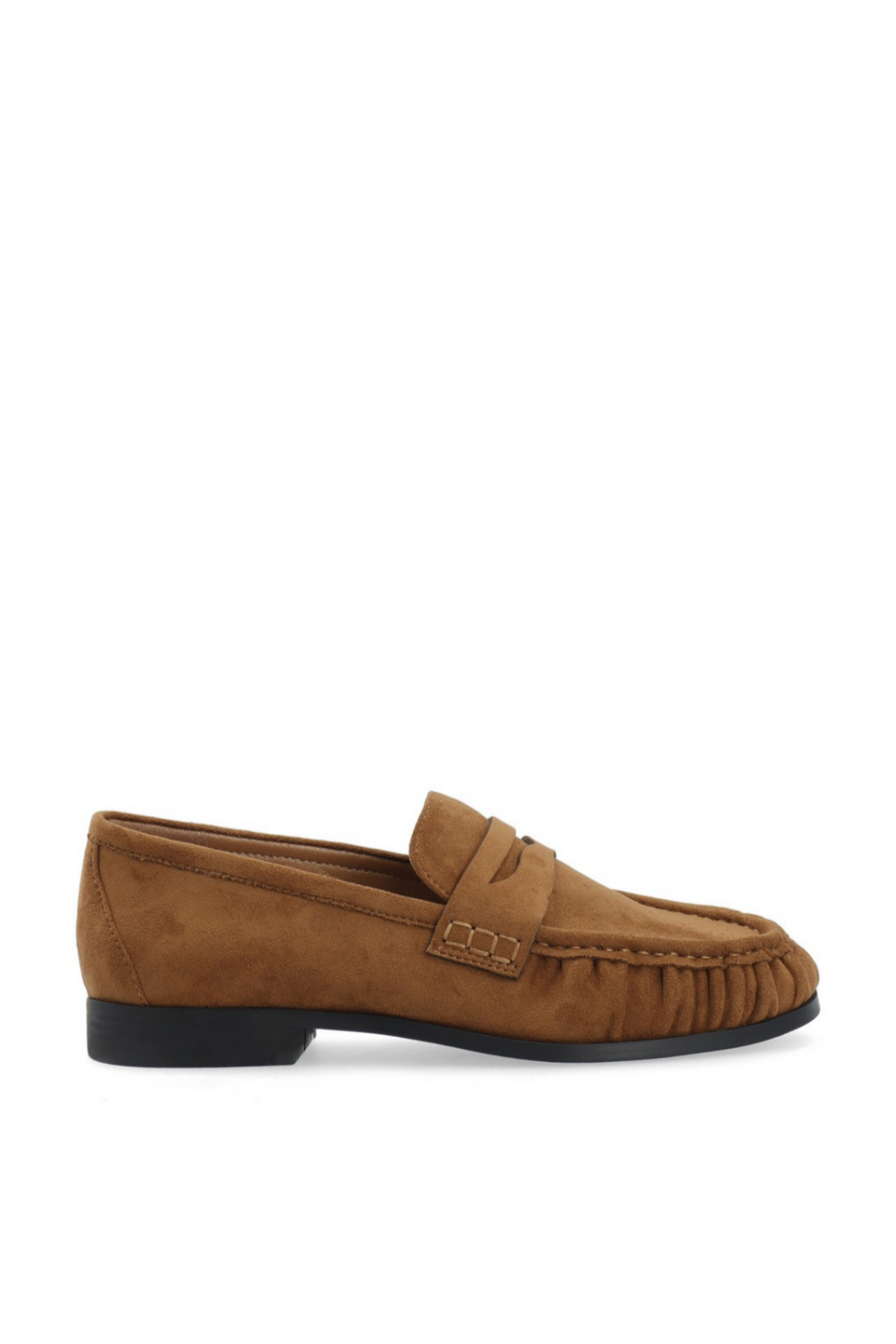 Biacarma Penny Loafer Faux Suede - Tan