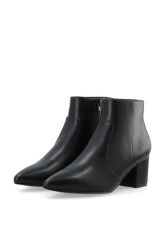 Biadevived Ankle Boot Smooth Faux Leather - Black