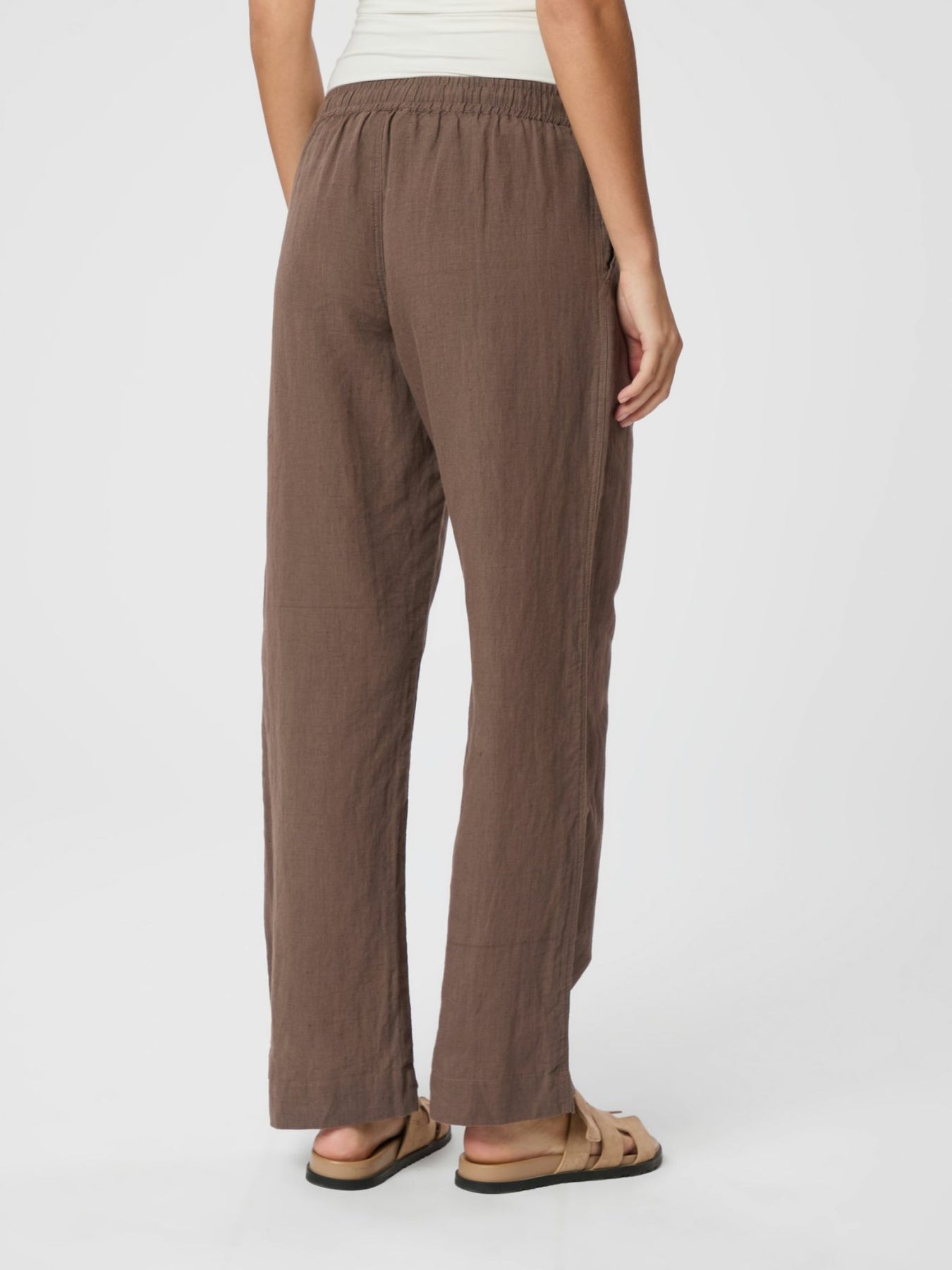 Sonar Linen Pants - Brun