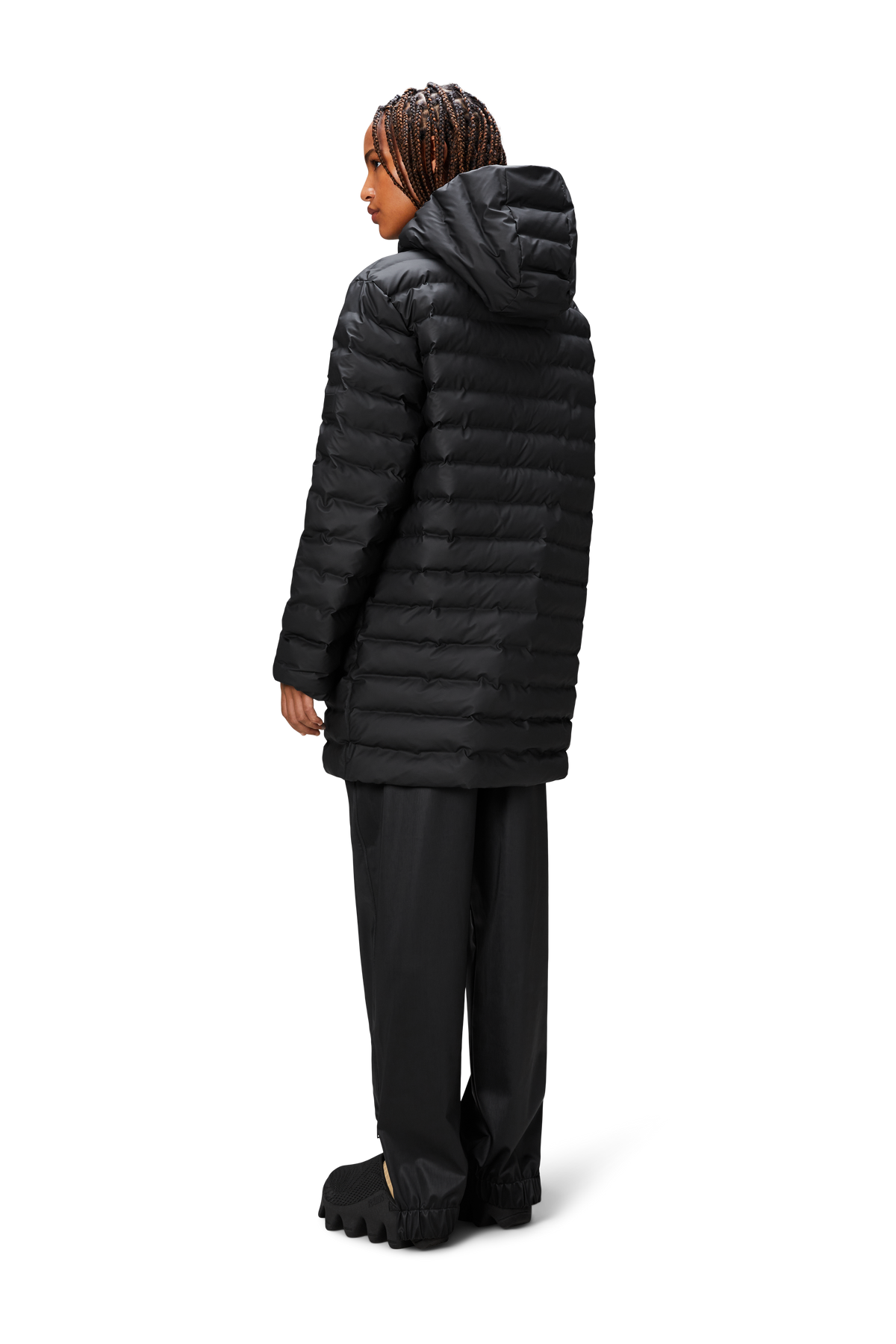 Lohja Long Puffer Jacket W3T3 - Black