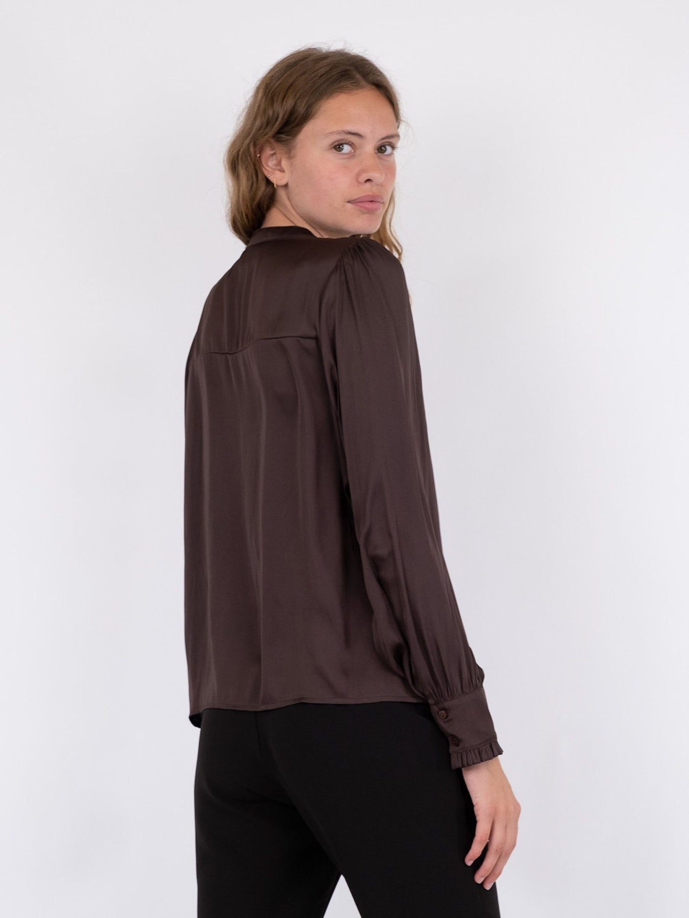 Zola Blouse - Dark Brown