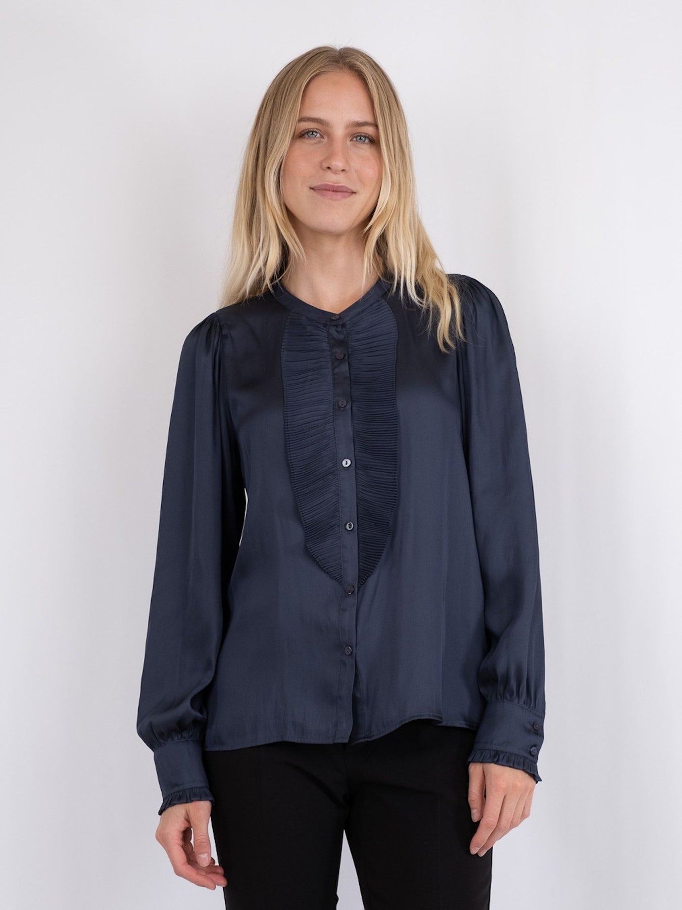Zola Blouse - Midnight Blue