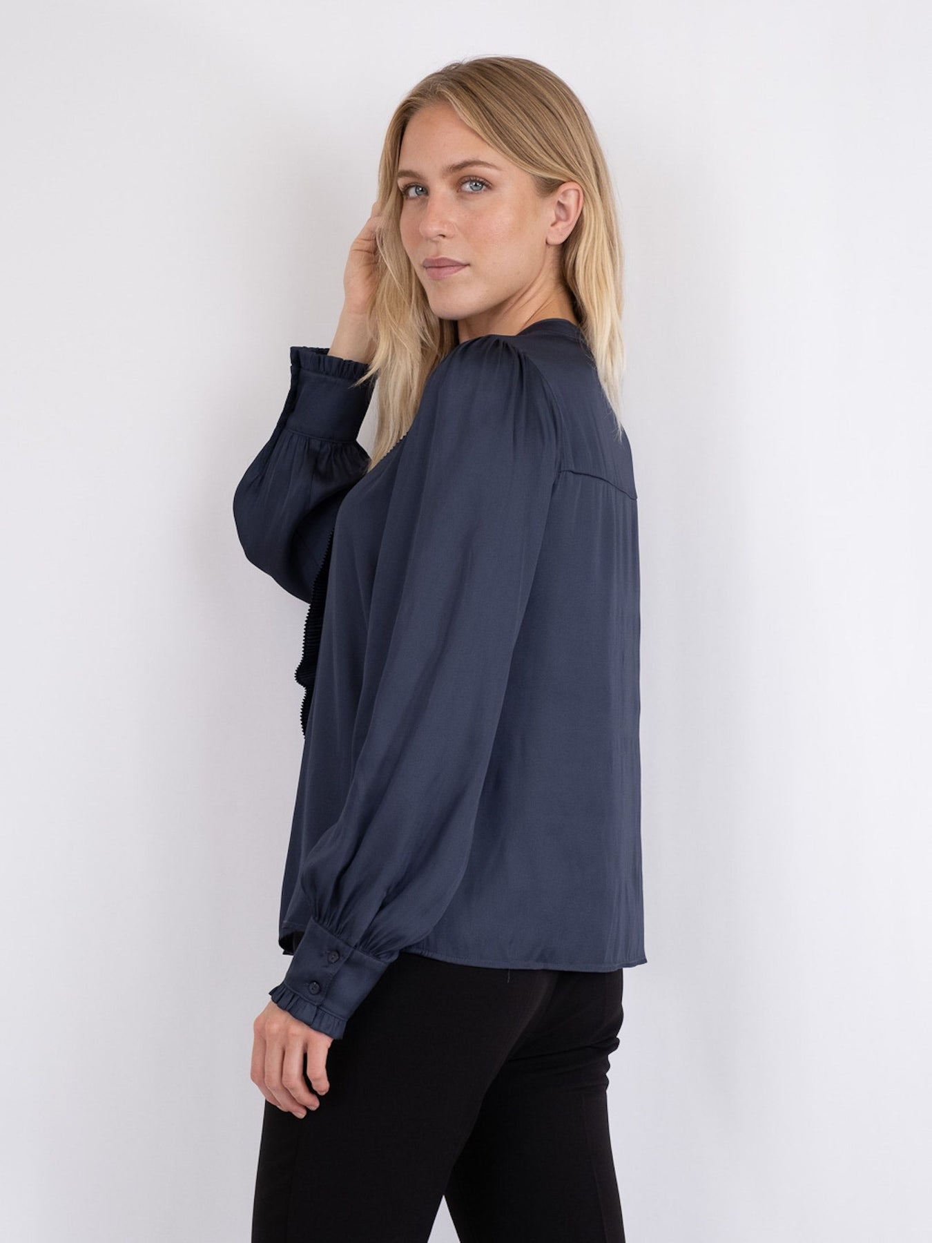 Zola Blouse - Midnight Blue