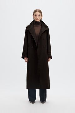 Madeline Manteco Coat - Espresso Melange