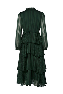 Yascruella Ls Midi Dress - Sycamore