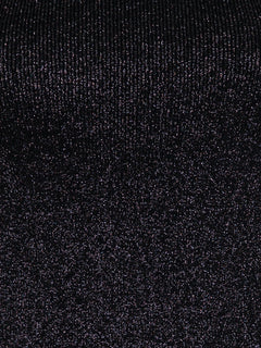 Clementine Glitter Knit Top - Black