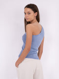 Clementine Glitter Knit Top - Light Blue