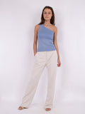 Clementine Glitter Knit Top - Light Blue