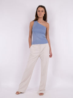 Clementine Glitter Knit Top - Light Blue