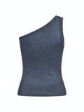 Clementine Glitter Knit Top - Steel Grey