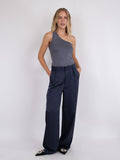 Clementine Glitter Knit Top - Steel Grey
