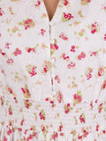 Daffodil Embroidery Dress - White