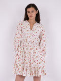 Daffodil Embroidery Dress - White