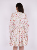 Daffodil Embroidery Dress - White