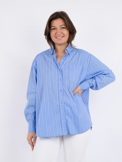 Dalma Stripe Shirt - Light Blue