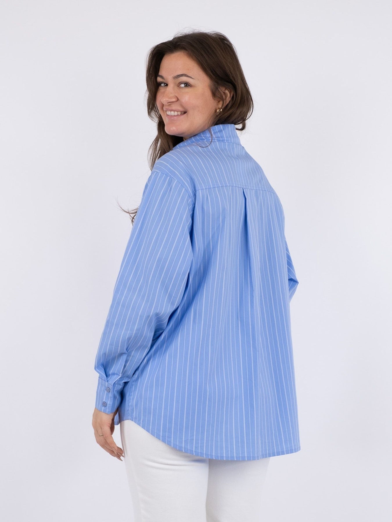 Dalma Stripe Shirt - Light Blue