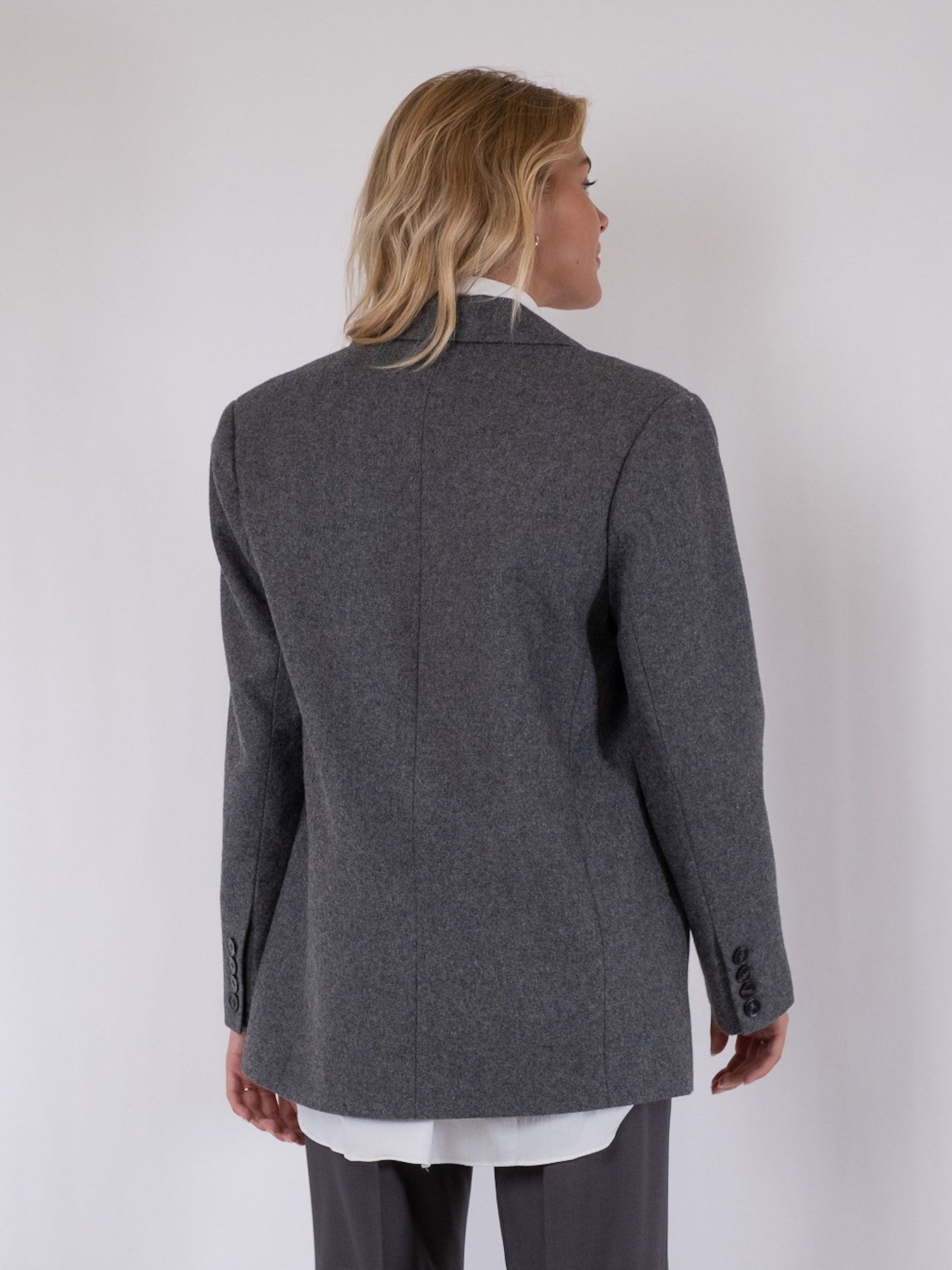 Gaby Structure Blazer - Dark Grey