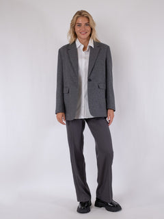 Gaby Structure Blazer - Dark Grey