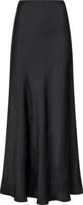 Vicky Heavy Sateen Skirt - Black