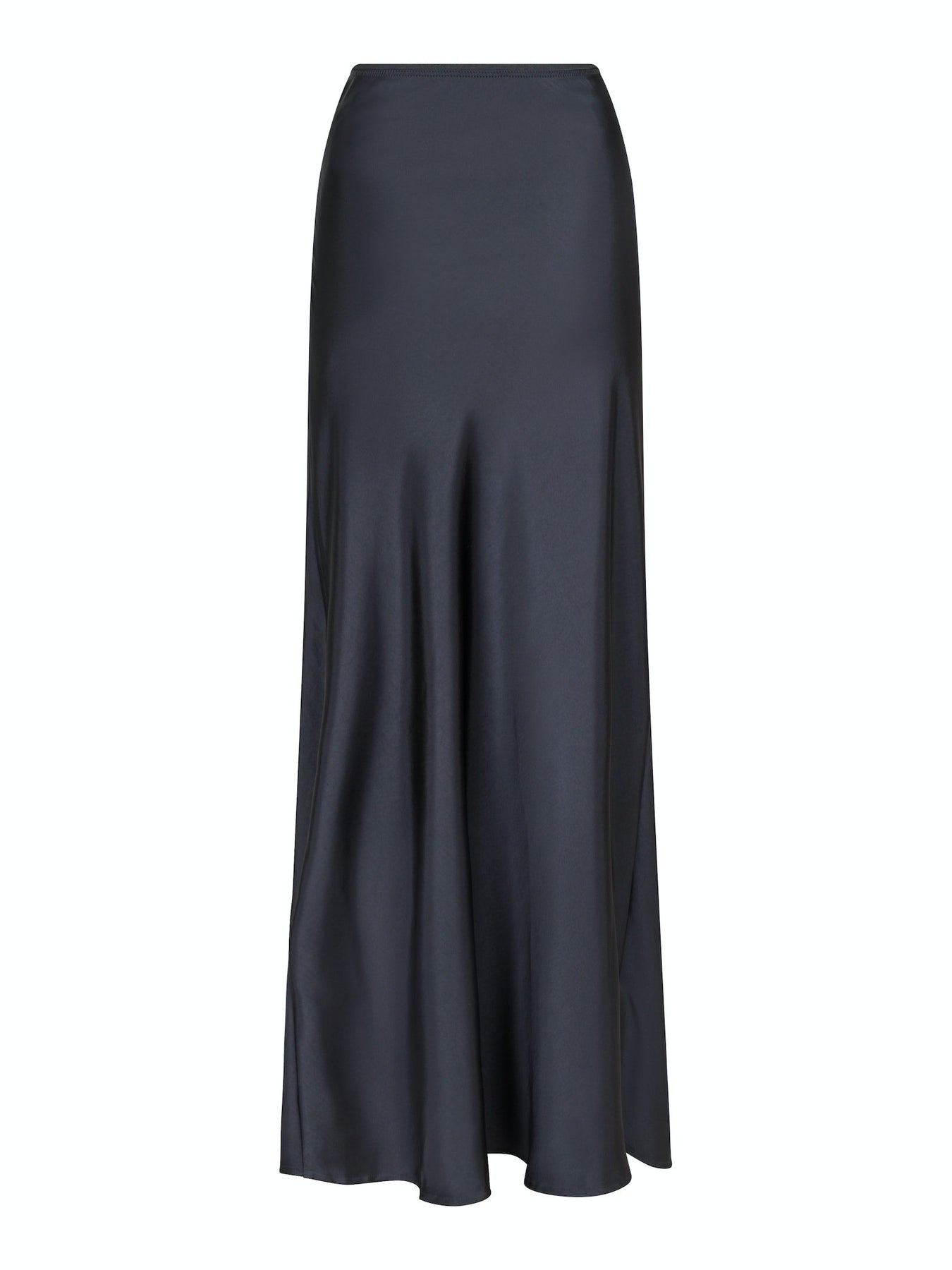 Vicky Heavy Sateen Skirt - Steel Grey