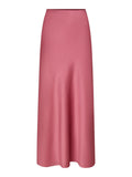 Vicky Heavy Sateen Kjol - Cherry Pink