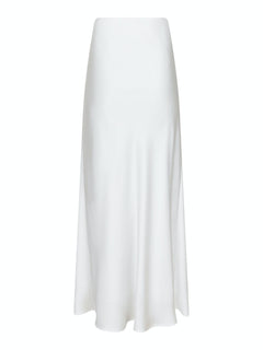 Klea Heavy Sateen Skirt - White