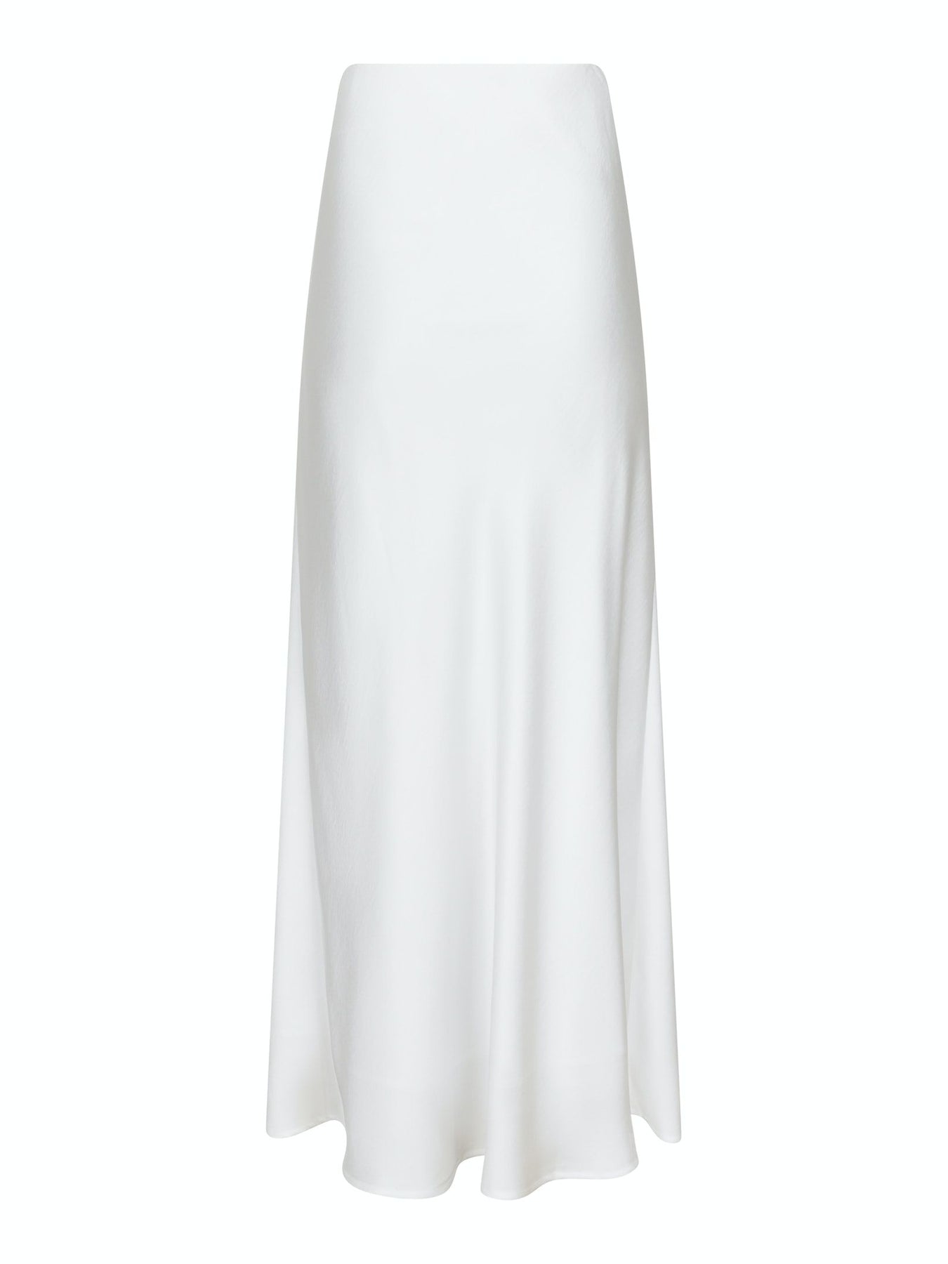 Klea Heavy Sateen Skirt - White