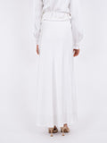 Klea Heavy Sateen Skirt - White