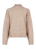 Paulina Knit Blouse - Sand Melange