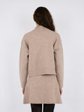 Paulina Knit Blouse - Sand Melange