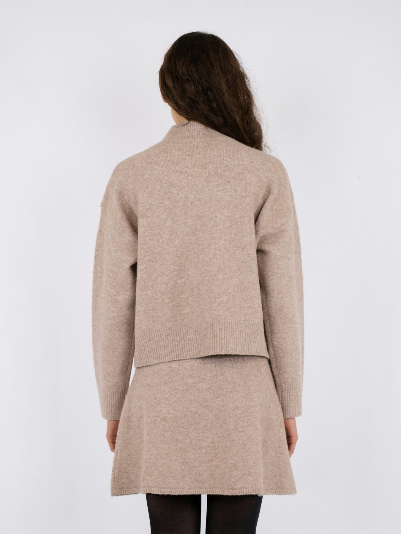 Paulina Knit Blouse - Sand Melange