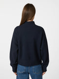Paulina stickad tröja - Navy